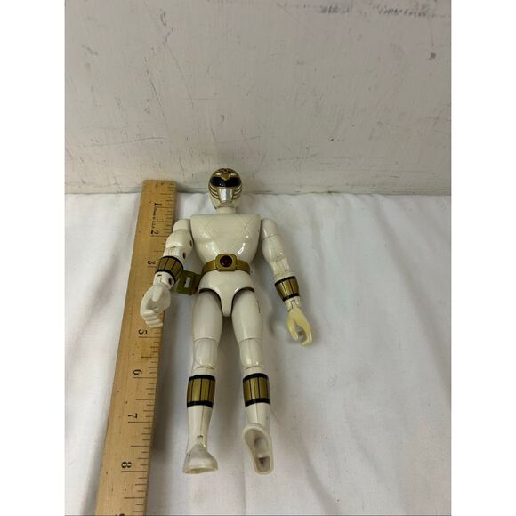 1995 Mighty Morphin Action Figure Power Ranger White Ranger - Picture 6 of 6